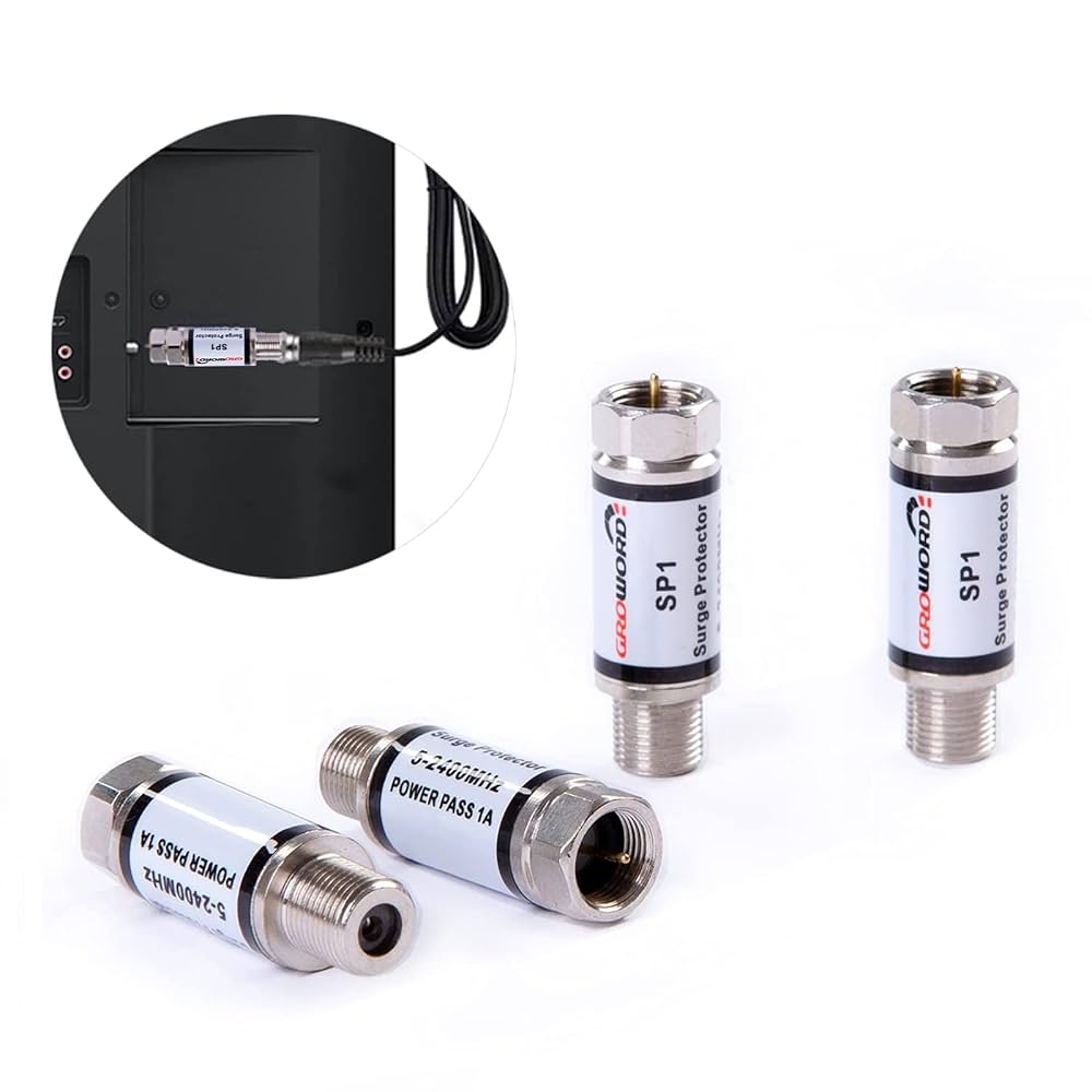 Amazon.com: groword 4 Pcs Coaxial Surge Lightning Protector